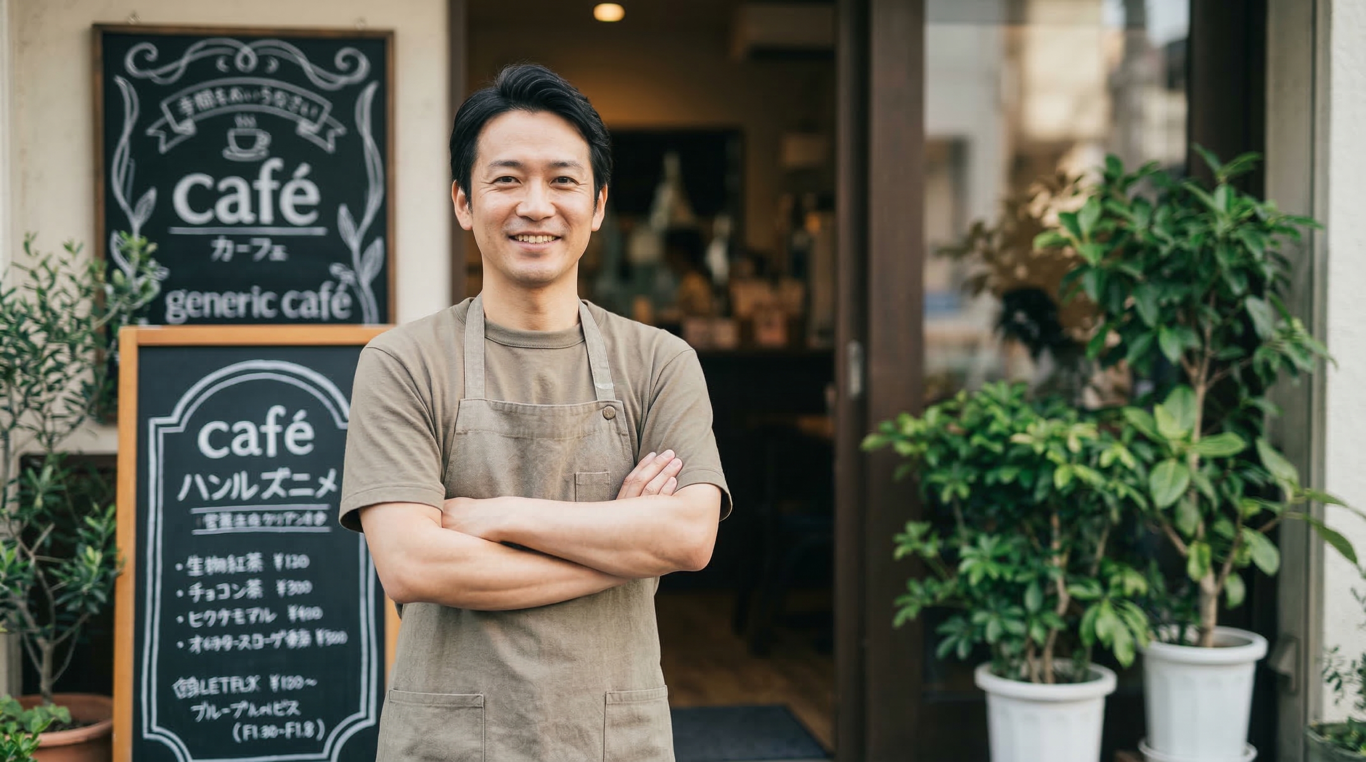 カフェオーナー